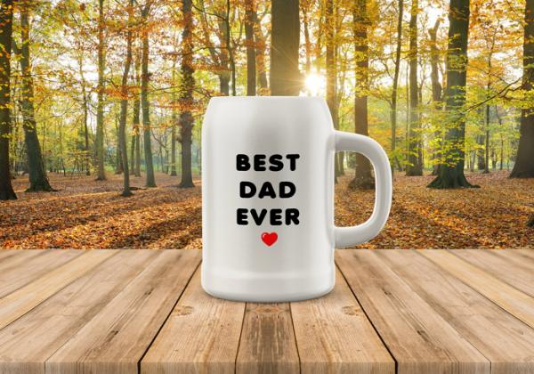 Bierkrug Vatertag - Best dad ever