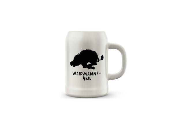 Bierkrug Jagd - Wildschwein - Waidmannsheil