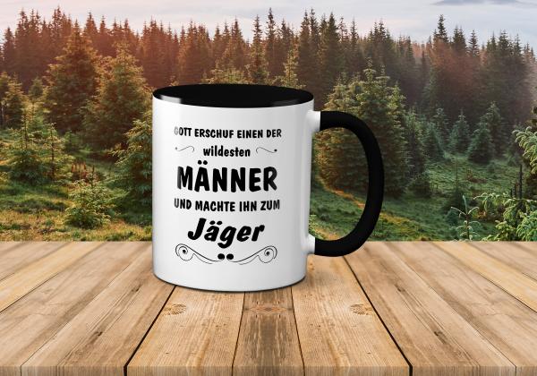 Tasse - Gott erschuf Männer Jäger