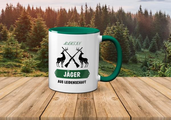 Tasse - Mann Jäger Leidenschaft - Wunschname