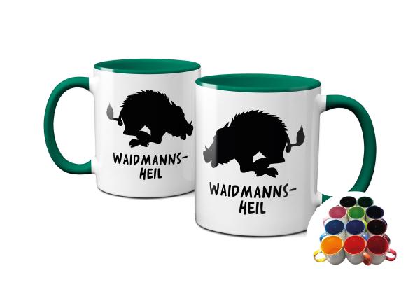 Tasse - Wildschwein, Waidmannsheil unter Motiv