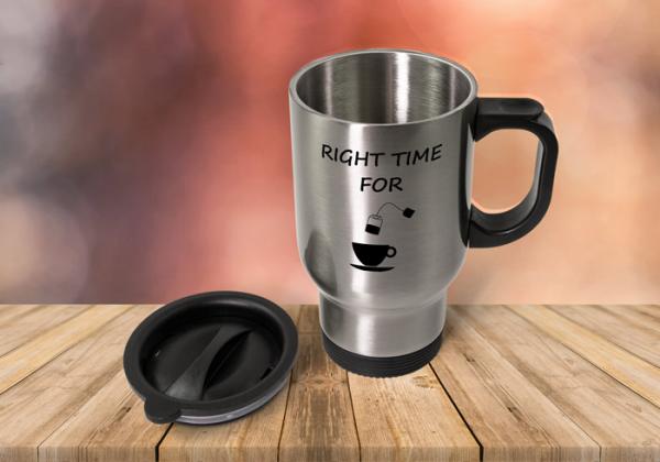 Thermobecher - right time for tea (Teetasse + Teebeutel)