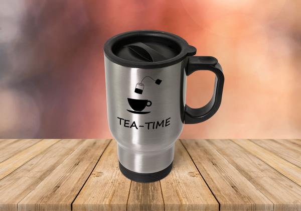 Thermobecher - tea-time (Teetasse + Teebeutel)