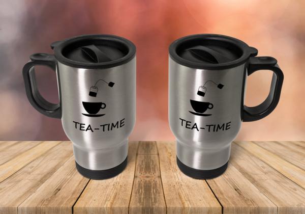 Thermobecher - tea-time (Teetasse + Teebeutel)