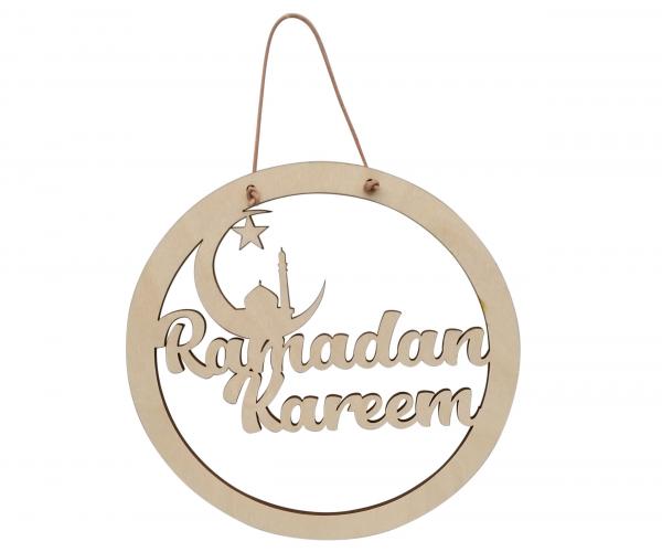 Holzring mit Ramadan Kareem