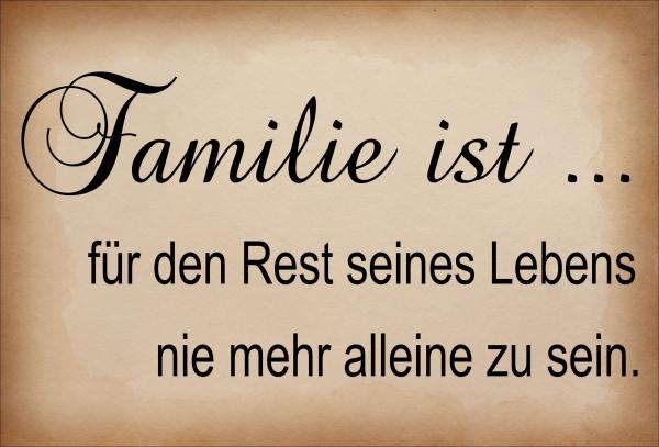 Dekoschild - Familie ist...