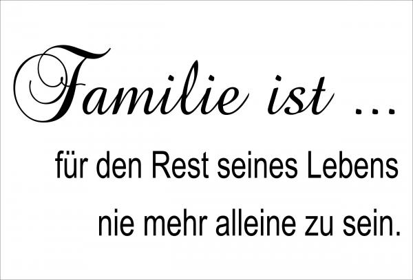 Dekoschild - Familie ist...