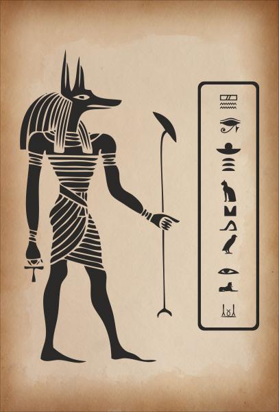 Dekoschild - Anubis Ägypten