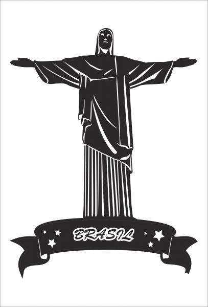 Dekoschild - Cristo Redentor Brasilien