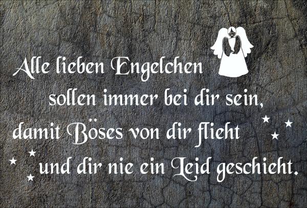 Dekoschild - Alle lieben Engelchen...