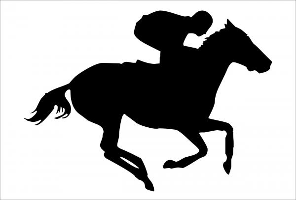 Dekoschild - Reiter Rennpferd