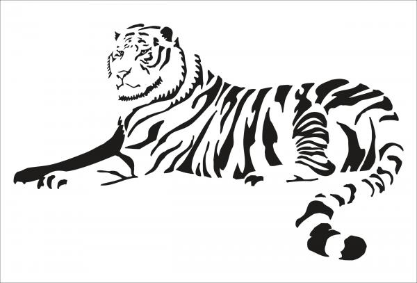 Dekoschild - Tiger