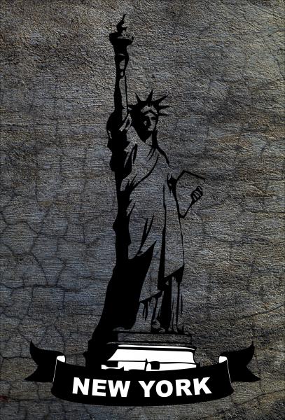 Dekoschild - New York Freiheitsstatue