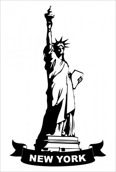 Dekoschild - New York Freiheitsstatue