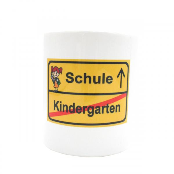 Spardose Schulanfang - Schild Schule/Kindergarten Mädchen