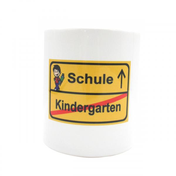 Spardose Schulanfang - Schild Schule/Kindergarten Junge